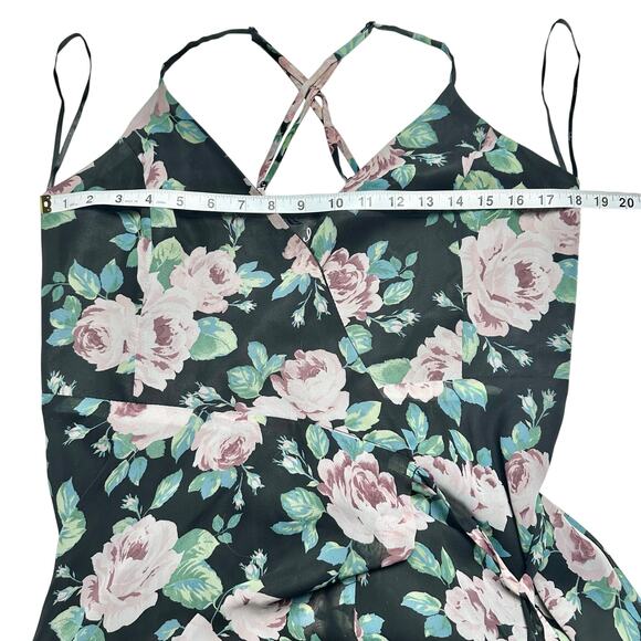 Lulus | Women | Legendary Romantic Dark Floral Chiffon Wrap Maxi Dress | Size XL - Picture 5 of 16